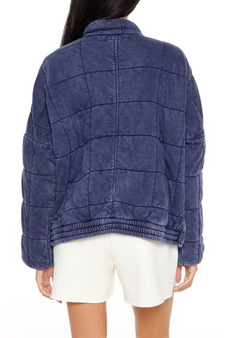 Quilted Zip-Up Jacket