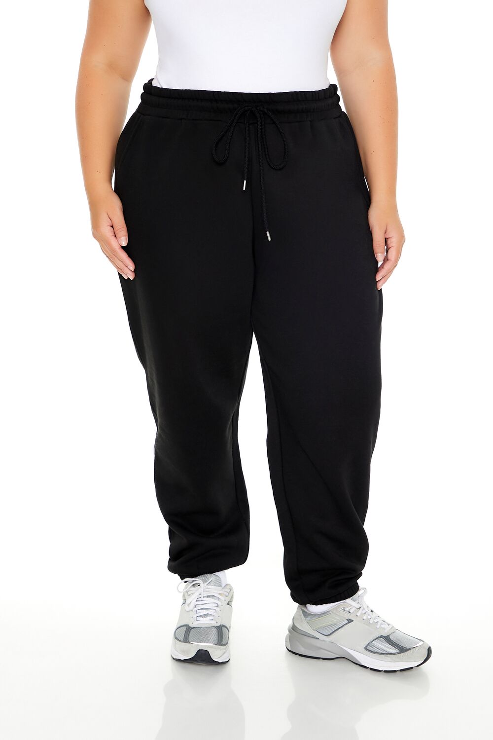  Forever 21 Plus Size Fleece Joggers - rose - Bonton
