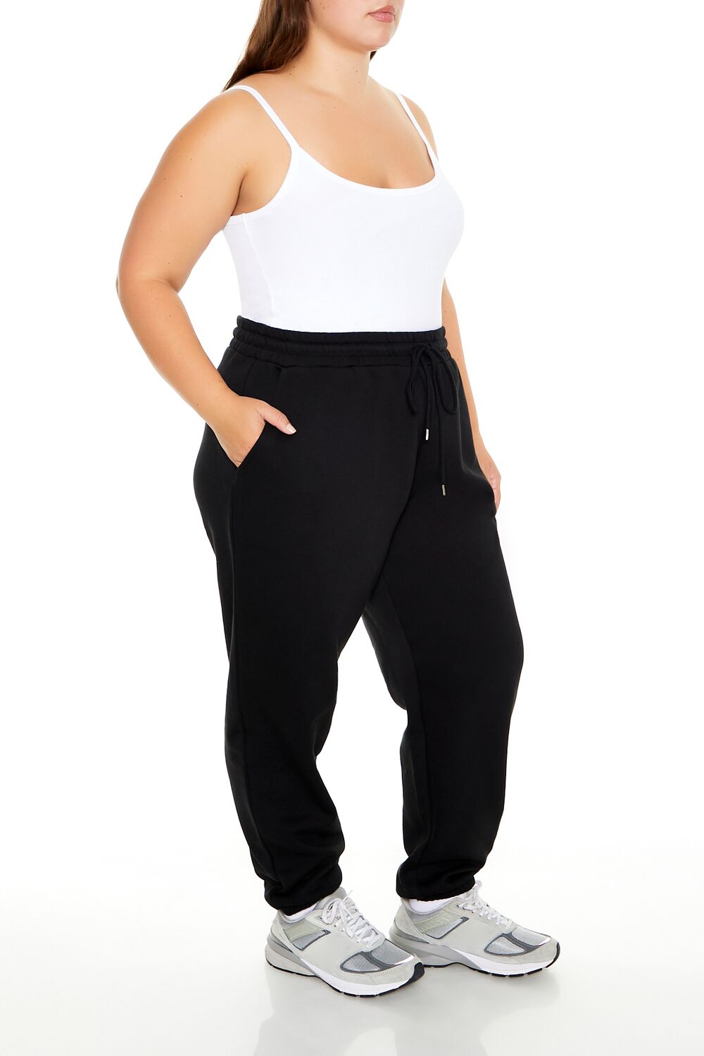  Forever 21 Plus Size Fleece Joggers - rose - Bonton