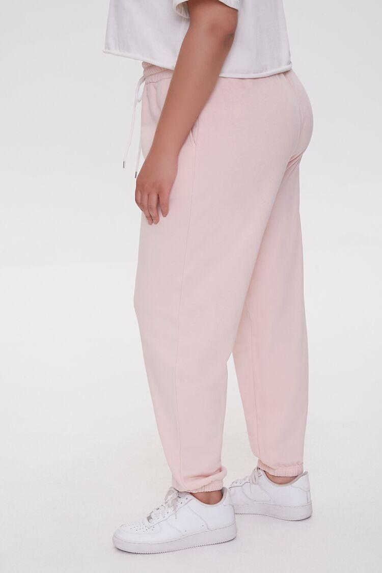  Forever 21 Plus Size Fleece Joggers - rose - Bonton