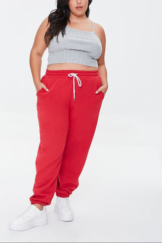 Plus Size Fleece Joggers