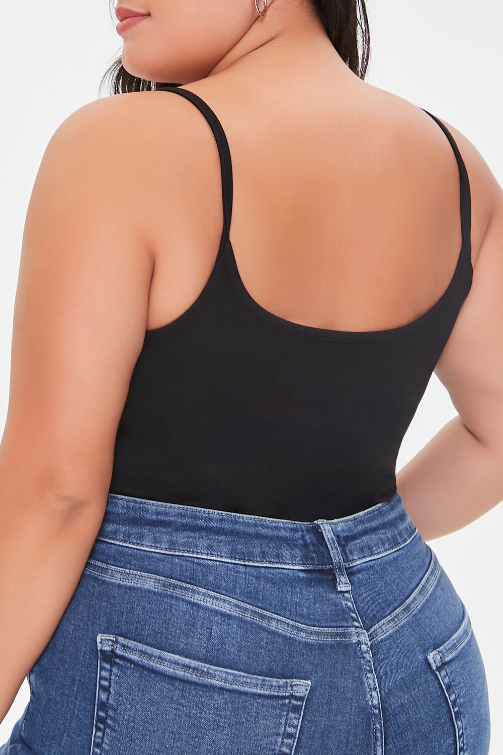  Forever 21 Plus Size Basic Cami Bodysuit - dusty pink - Bonton