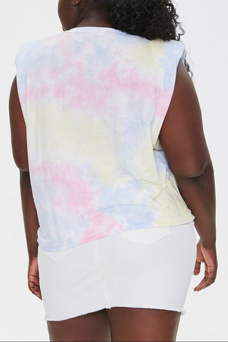 Padded Tie-Dye Muscle Tee