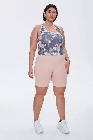 Plus Size Active Tie-Dye Tank Top