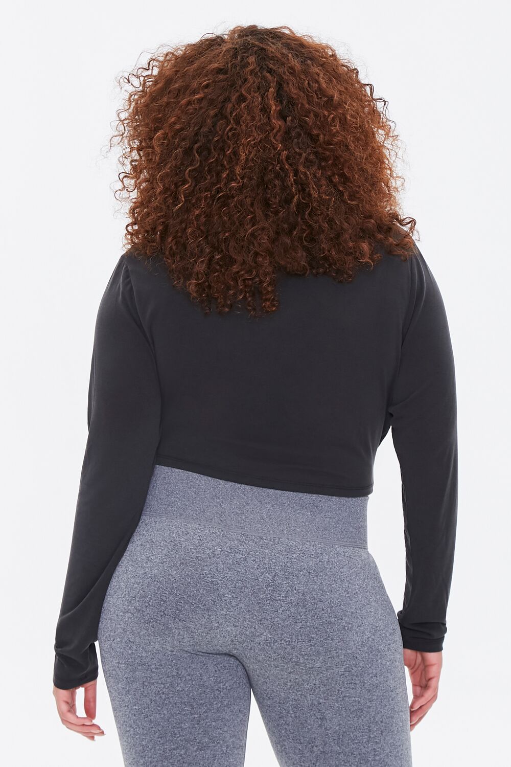  Forever 21 Plus Size Active Twisted Top - black - Bonton