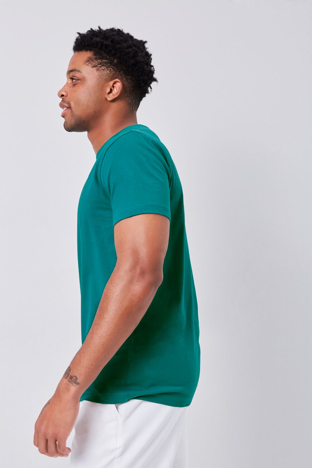  Forever 21 Basic Organically Grown Cotton Tee - red - Bonton