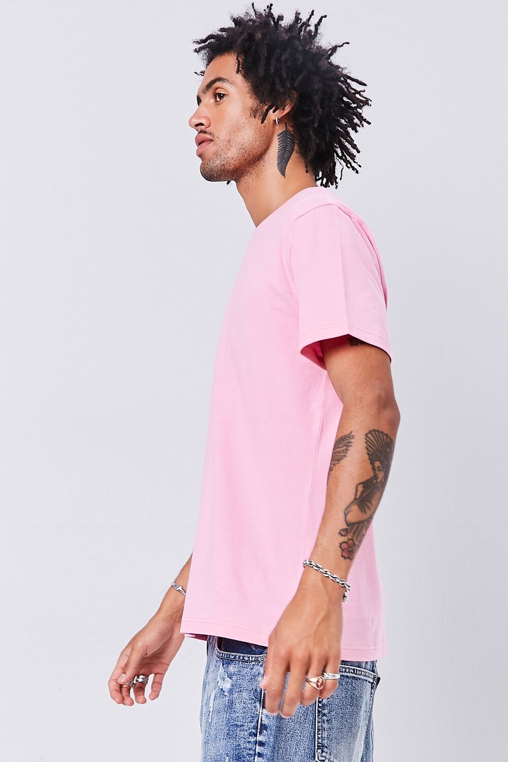  Forever 21 Basic Organically Grown Cotton Tee - red - Bonton