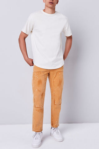 Distressed Paint Splatter Pants