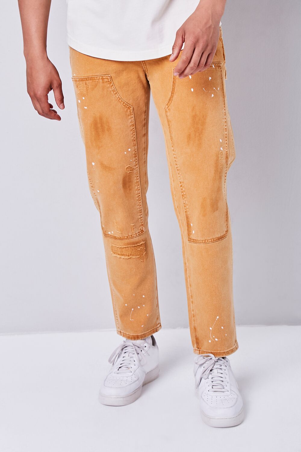  Forever 21 Distressed Paint Splatter Pants - copper - Bonton