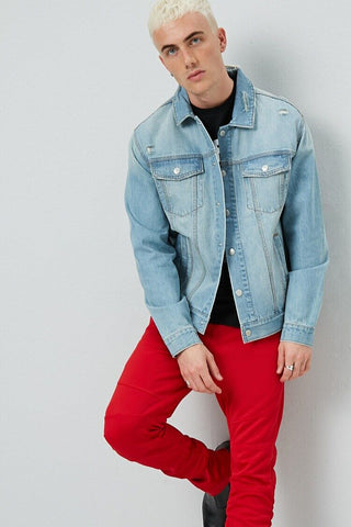 Distressed Denim Jacket