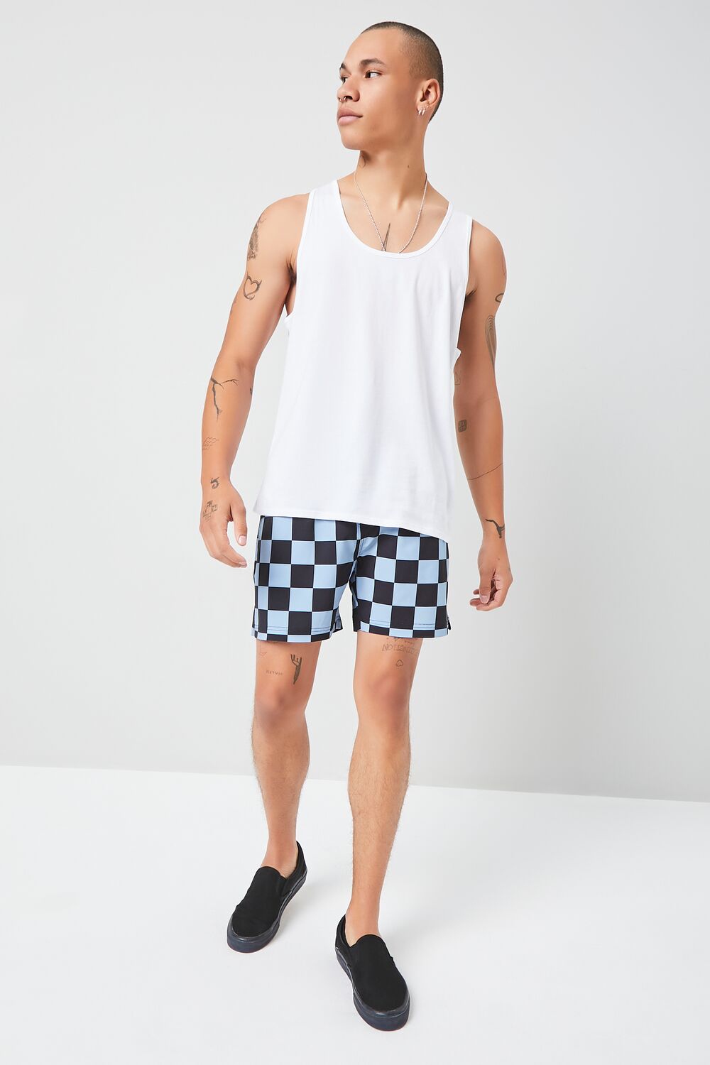  Forever 21 Basic Scoop-Neck Tank Top - black - Bonton