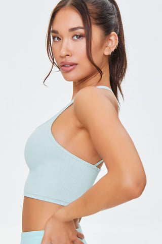 Seamless Caged-Back Sports Bra