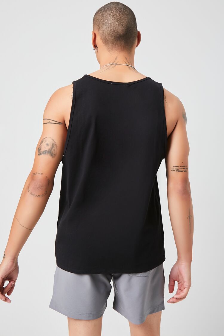  Forever 21 Basic Scoop-Neck Tank Top - black - Bonton
