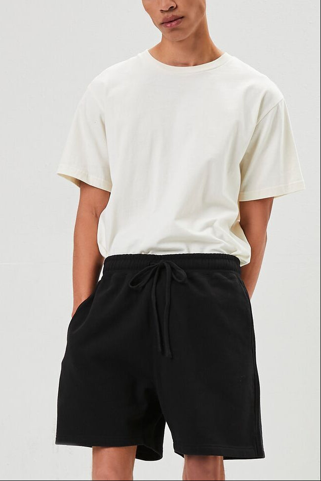 Forever 21 Basic Drawstring Shorts - black - Bonton