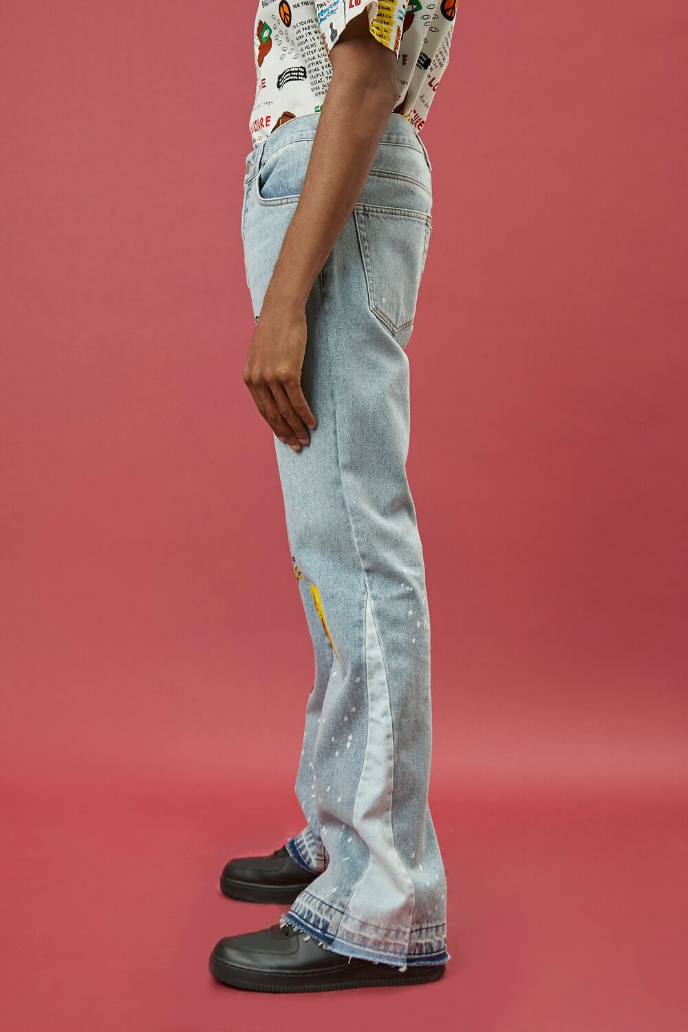  Forever 21 Ron Bass Embroidered Jeans - light-denim-multi - Bonton