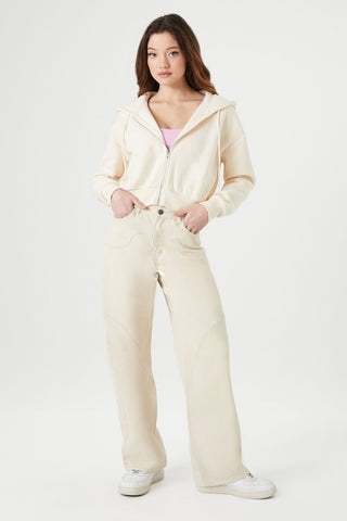 Basic Fleece Zip-Up Hoodie