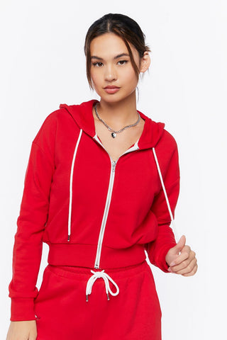 Basic Fleece Zip-Up Hoodie