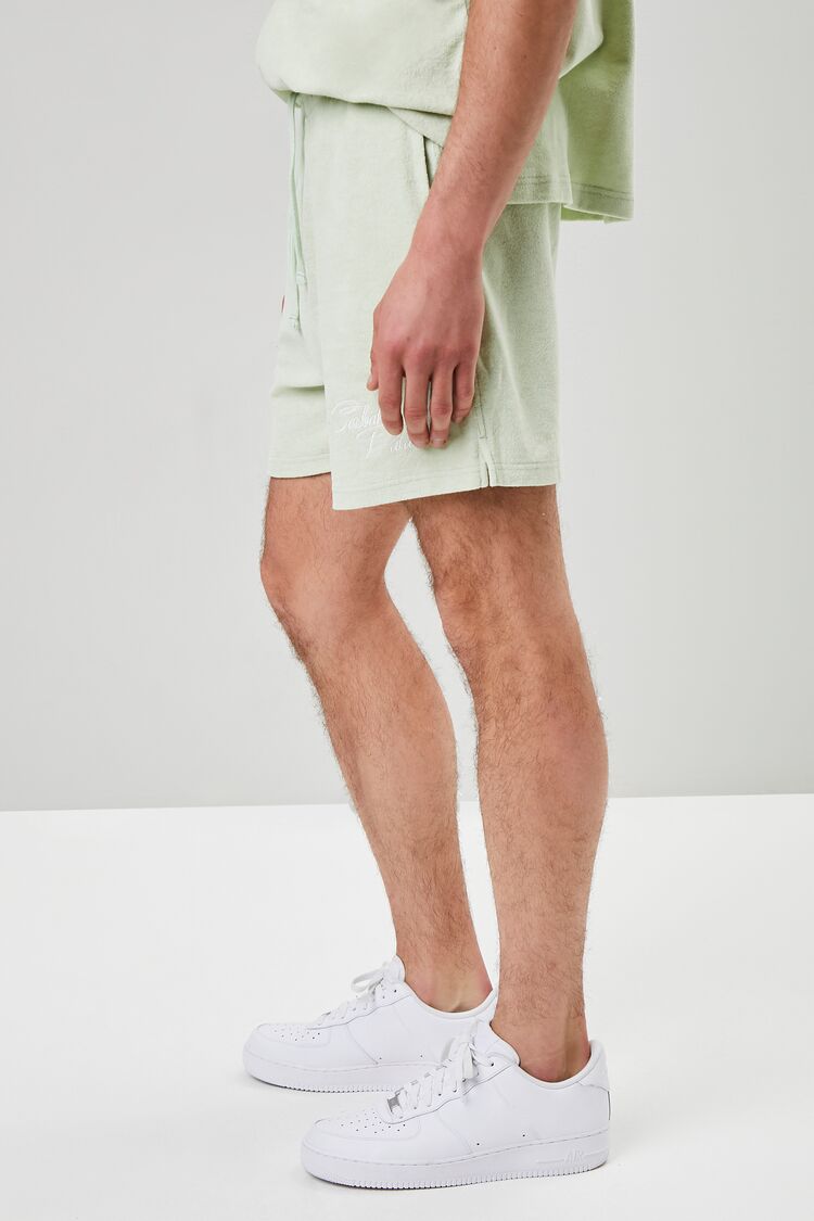  Forever 21 Embroidered Casbah Palace Shorts - mint-white - Bonton