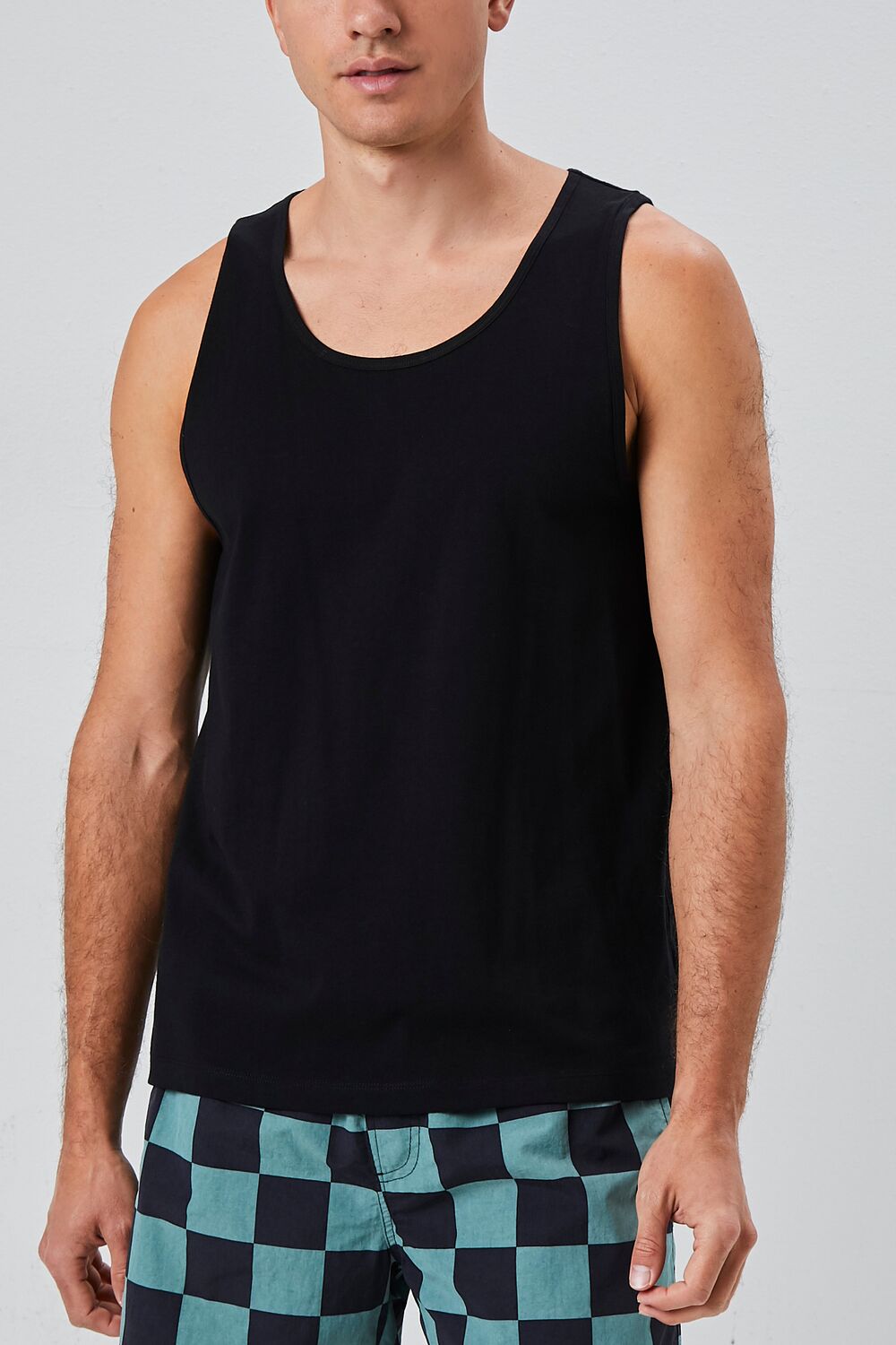  Forever 21 Basic Cotton Tank Top - black - Bonton