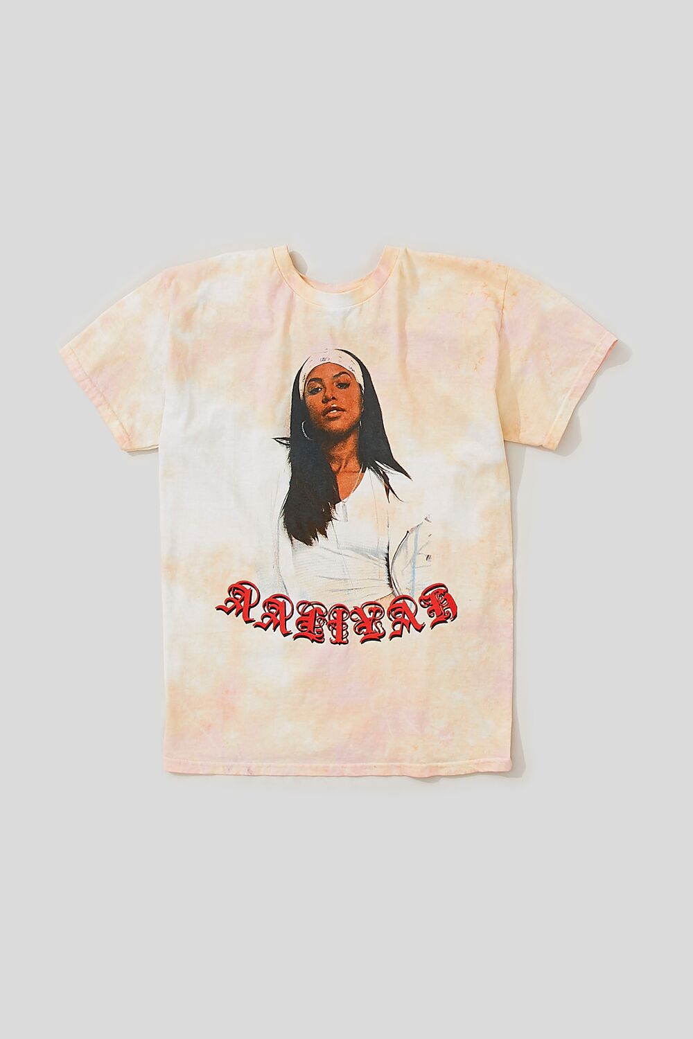  Forever 21 Aaliyah Graphic Tie-Dye Tee - orange multi - Bonton