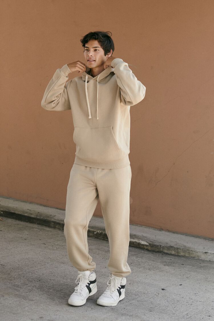  Forever 21 Basic Drawstring Hoodie - dark brown - Bonton