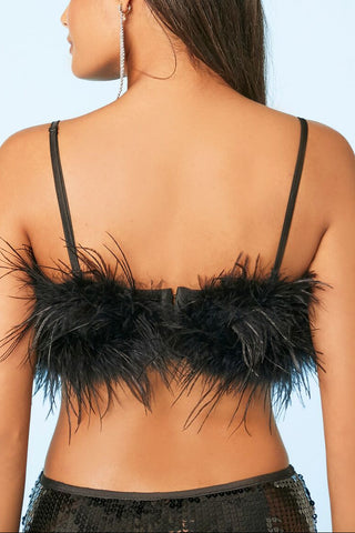 Feather Cropped Cami