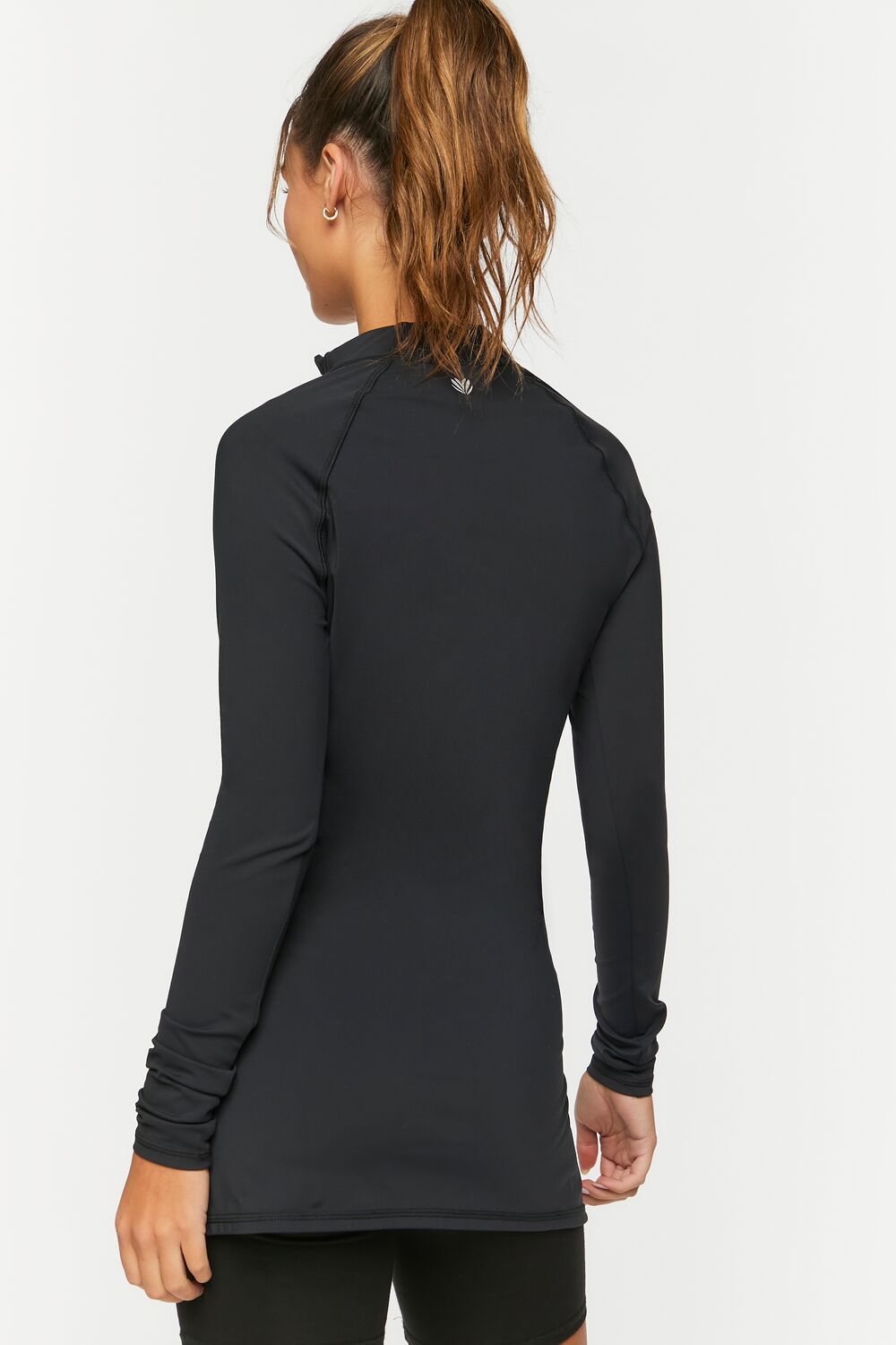  Forever 21 Active Half-Zip Pullover - black - Bonton