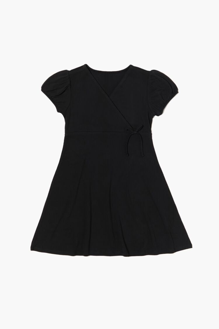  Forever 21 Girls Surplice Dress (Kids) - black - Bonton
