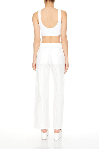 Mid-Rise Straight-Leg Cargo Pants