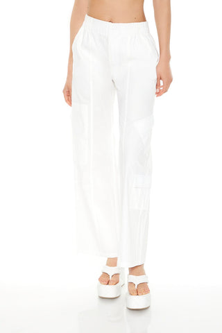 Mid-Rise Straight-Leg Cargo Pants