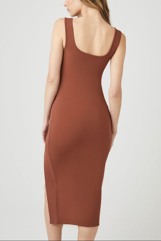 Ponte Knit Midi Tank Dress