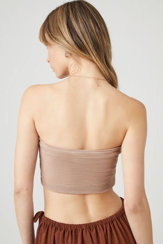 Rib-Knit Cropped Tube Top