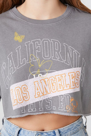 California Graphic Cropped Tee