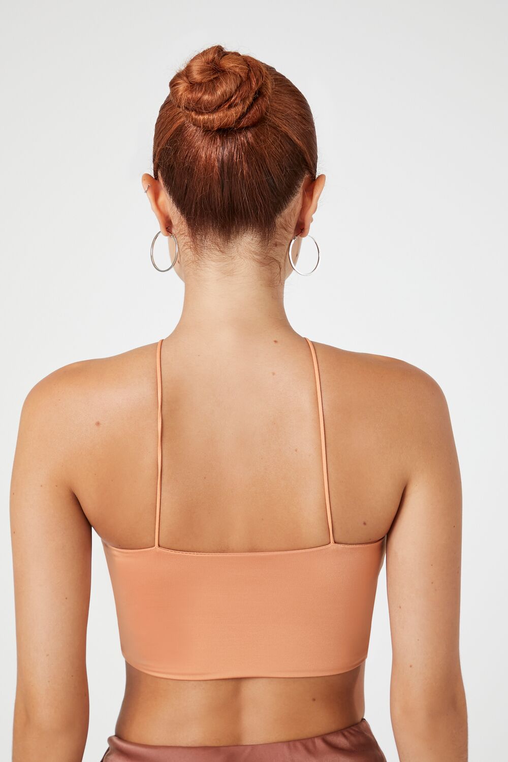  Forever 21 V-Strap Cropped Cami - toasted almond - Bonton