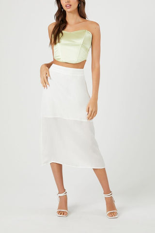 Metallic Cropped Tube Top