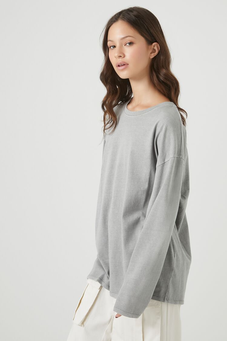  Forever 21 Oversized Drop-Sleeve Top - beige - Bonton