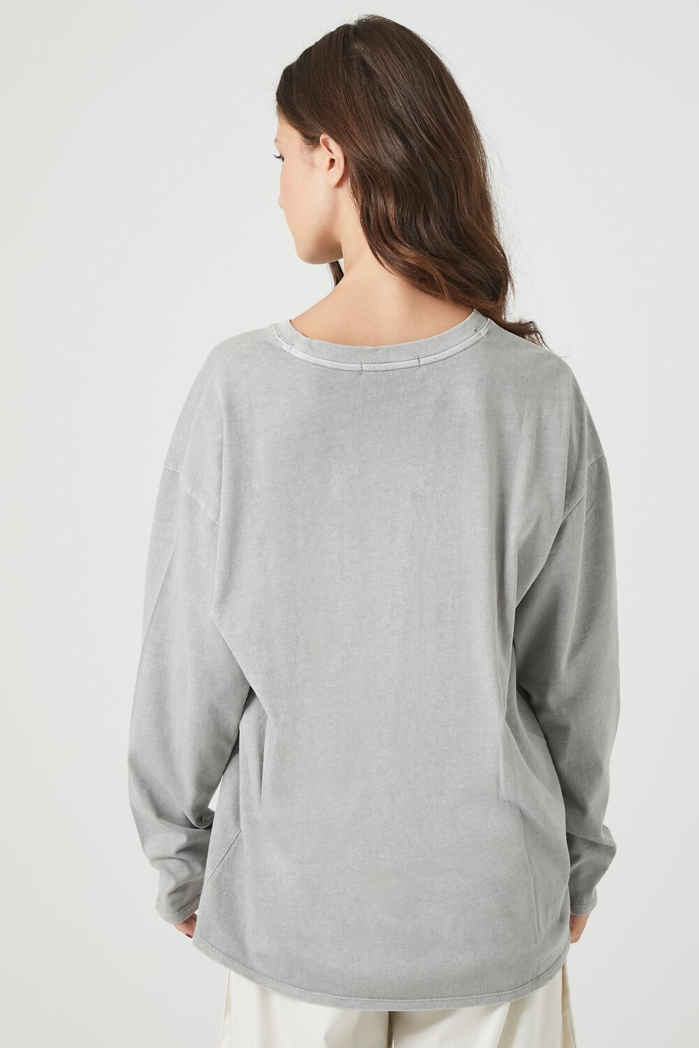  Forever 21 Oversized Drop-Sleeve Top - beige - Bonton