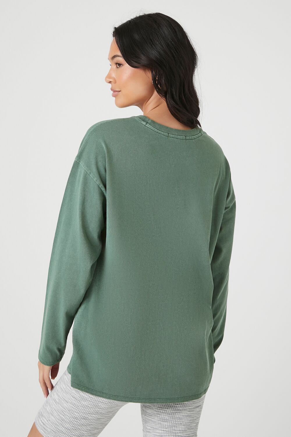 Forever 21 Oversized Drop-Sleeve Top - beige - Bonton