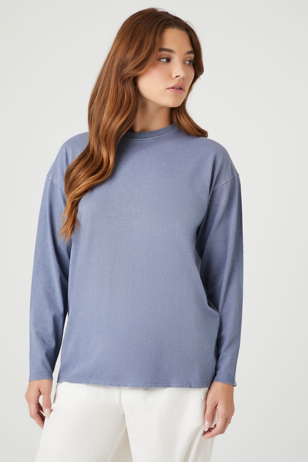  Forever 21 Oversized Drop-Sleeve Top - beige - Bonton