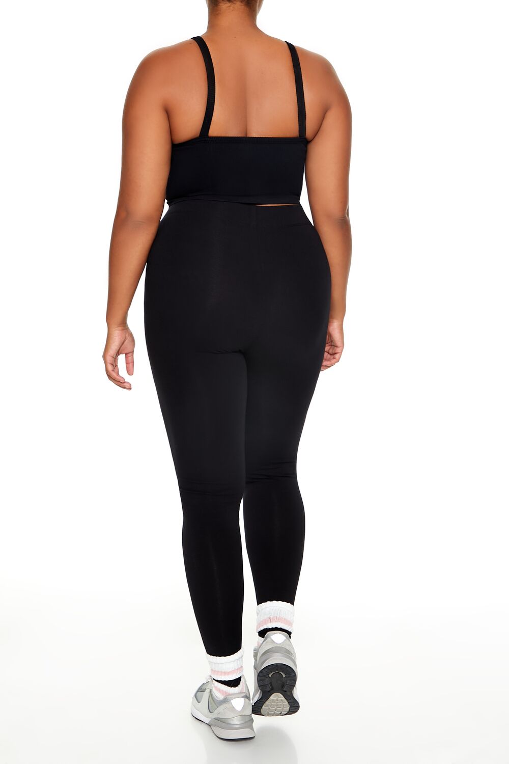  Forever 21 Plus Size Cotton Leggings - black - Bonton
