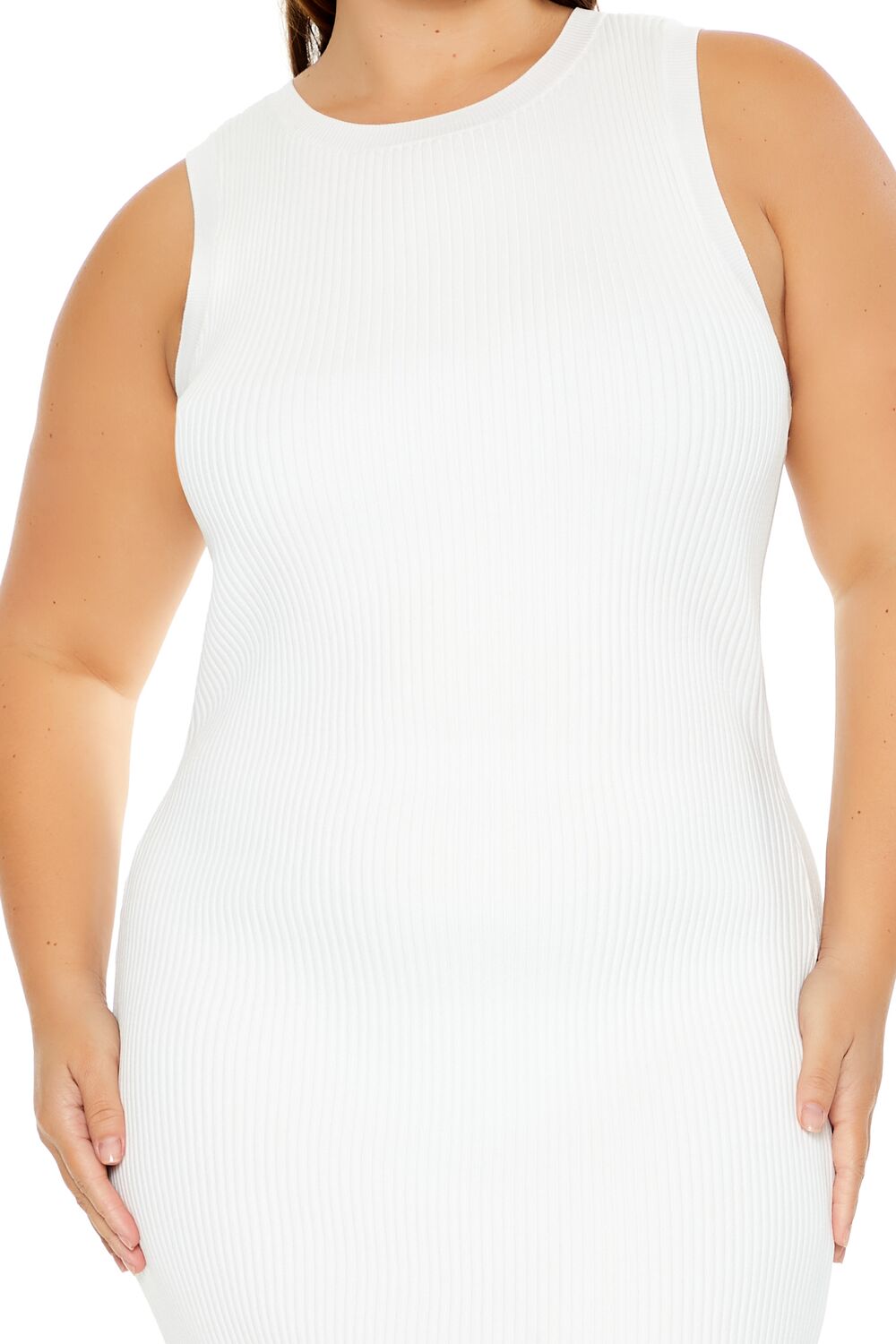  Forever 21 Plus Size Bodycon Midi Sweater Dress - egret-swatch - Bonton