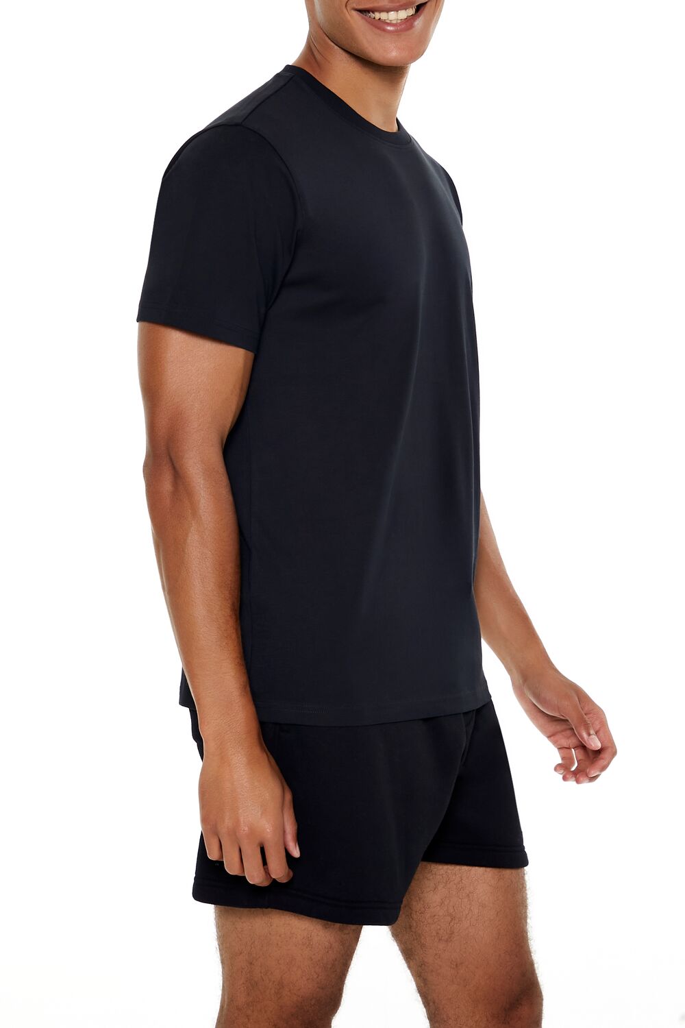  Forever 21 Cotton Crew Tee - black - Bonton