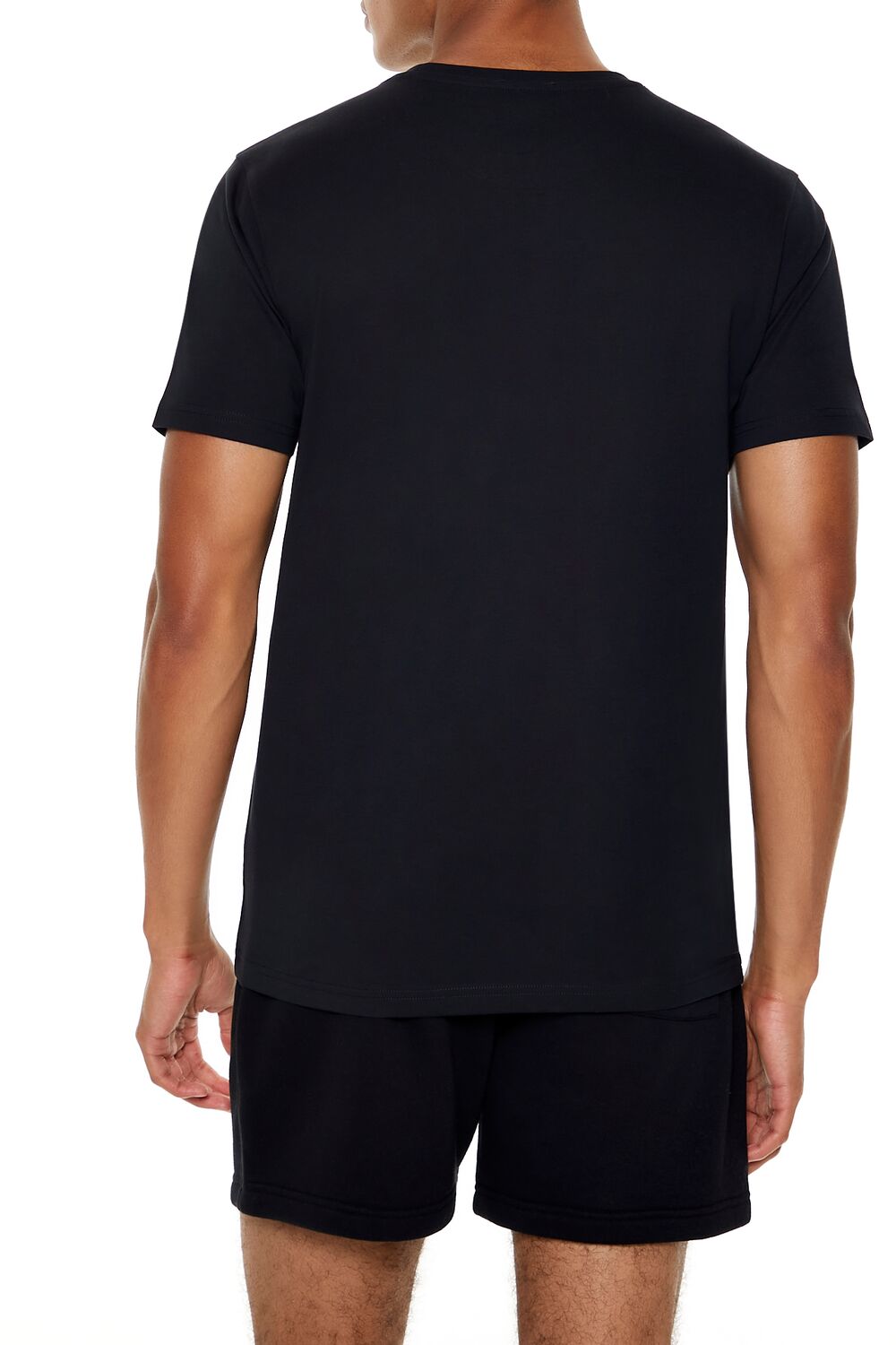  Forever 21 Cotton Crew Tee - black - Bonton