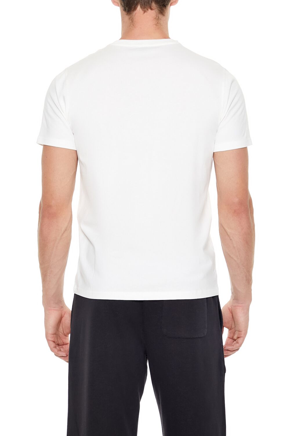  Forever 21 Cotton Crew Tee - black - Bonton