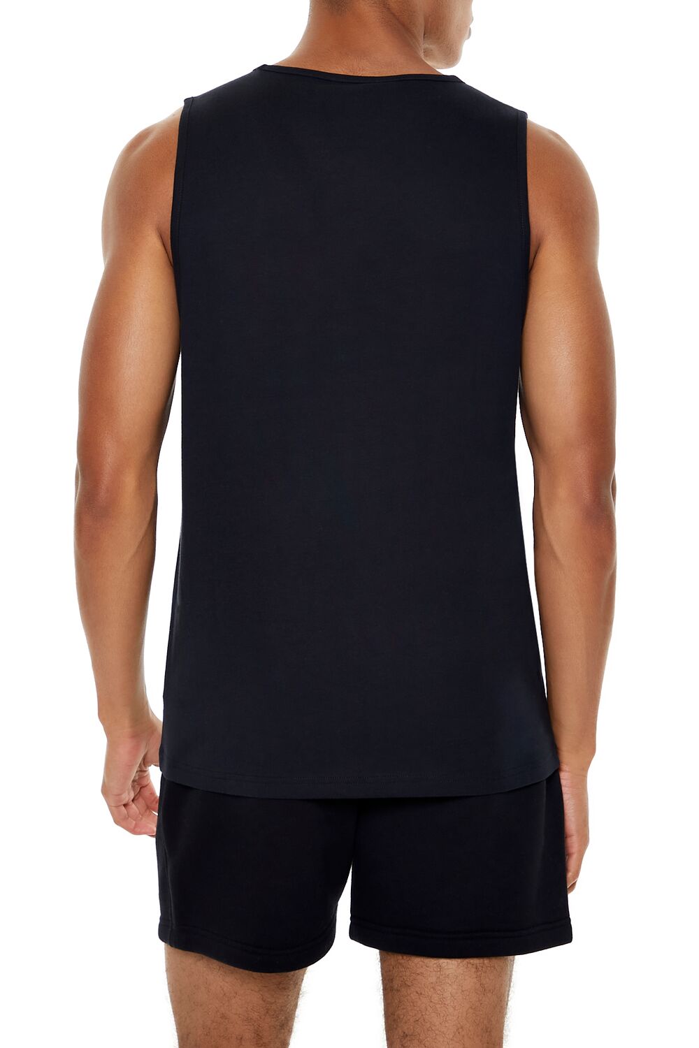  Forever 21 Cotton Tank Top - black - Bonton