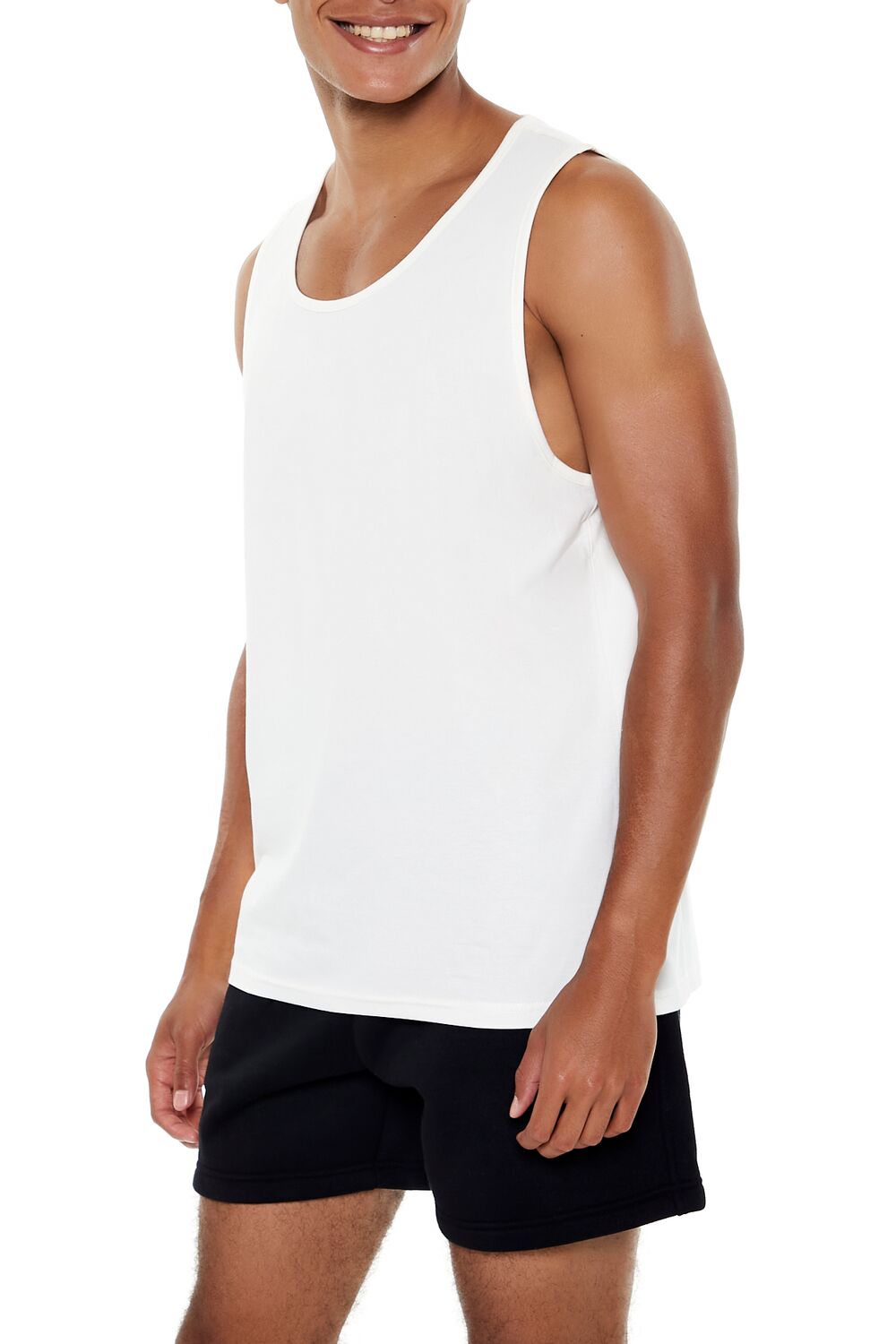  Forever 21 Cotton Tank Top - black - Bonton
