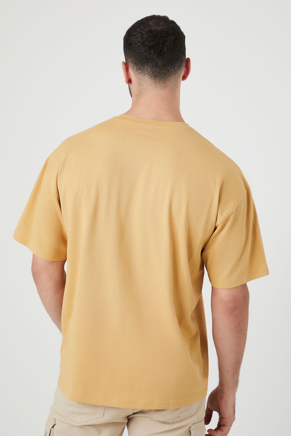 Forever 21 Oversized Cotton Crew Tee - black - Bonton
