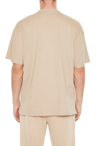 Cotton Crew High-Low Hem Tee