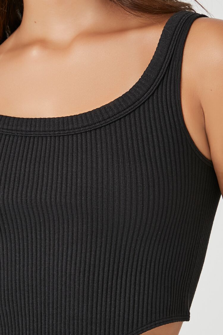 Forever 21 Seamless Curve-Hem Cropped Tank Top - birch - Bonton