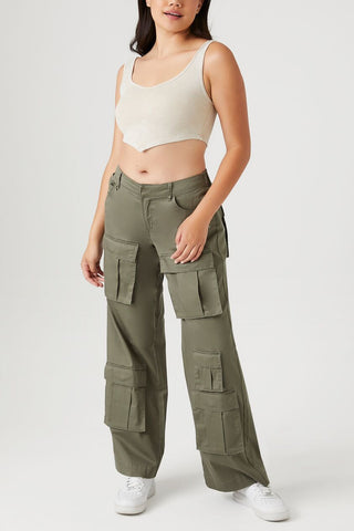 Seamless Ribbed V-Hem Tank Top